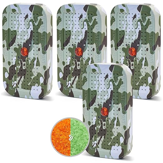 40 Gram Gun Safe Dehumidifier Camouflage, Rechargeable Desiccant Canister by Wisesorb