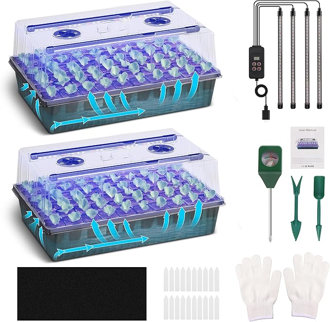 120-Cell Self-Watering Seed Starter Tray by Terronix