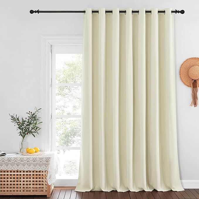 NICETOWN Blackout Curtains for Sliding Glass Door Room Divider Noise Reduce by NICETOWN