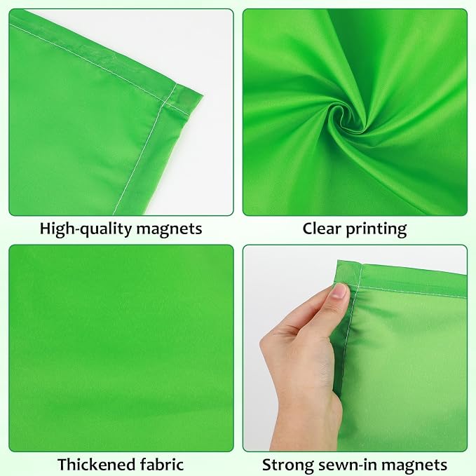 QOUBAI 4PCS Fluorescent Light Covers, 4x2 Feet Magnetic Light Cover Fluorescent - Image 3