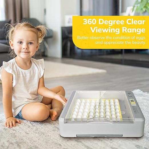 36-60 Egg Incubator with Automatic Egg Turning and Humidity Control, Chicken - Image 7