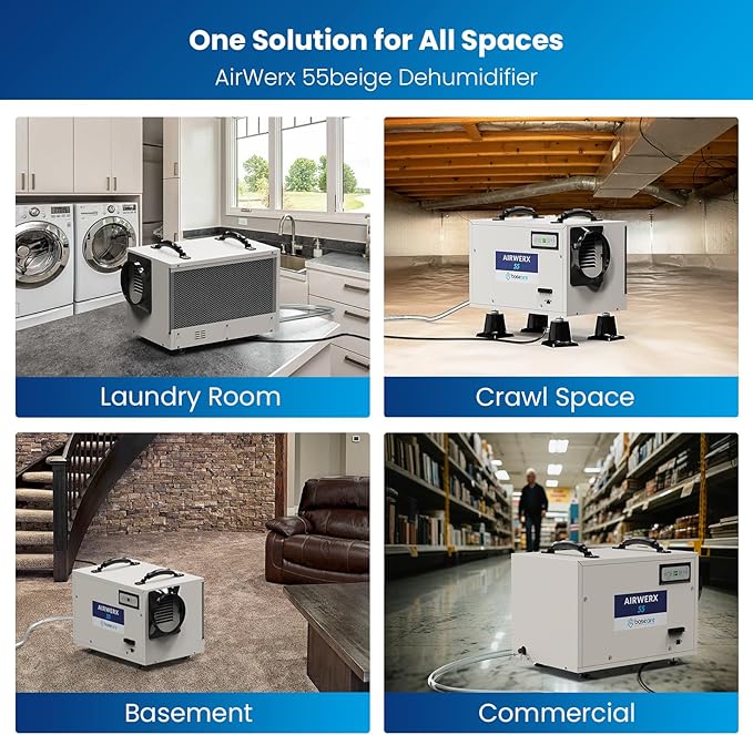 BaseAire Crawl Space Dehumidifier, 113 Pint Dehumidifiers - Image 8