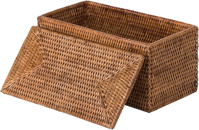 KOUBOO La Jolla Rattan Box, Toilet Roll Storage, Storage Boxes, Rattan Basket - Image 5