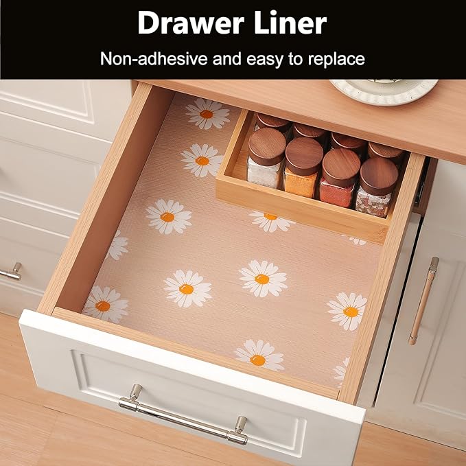 INNOLITES Shelf Liners for Kitchen Cabinets – 11.8" x 236" Drawer Liner - Image 3