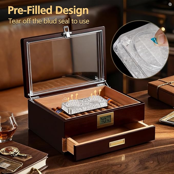 Pre-Filled Cigar Humidifier, Cigar Crystal Gel Humidifier, Suitable - Image 3