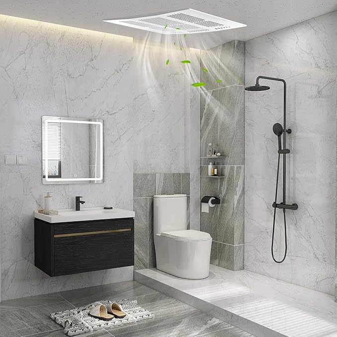COSTWAY 200 CFM Bathroom Exhaust Fan, Ceiling Mount Exhaust Ventilation Fan - Image 9