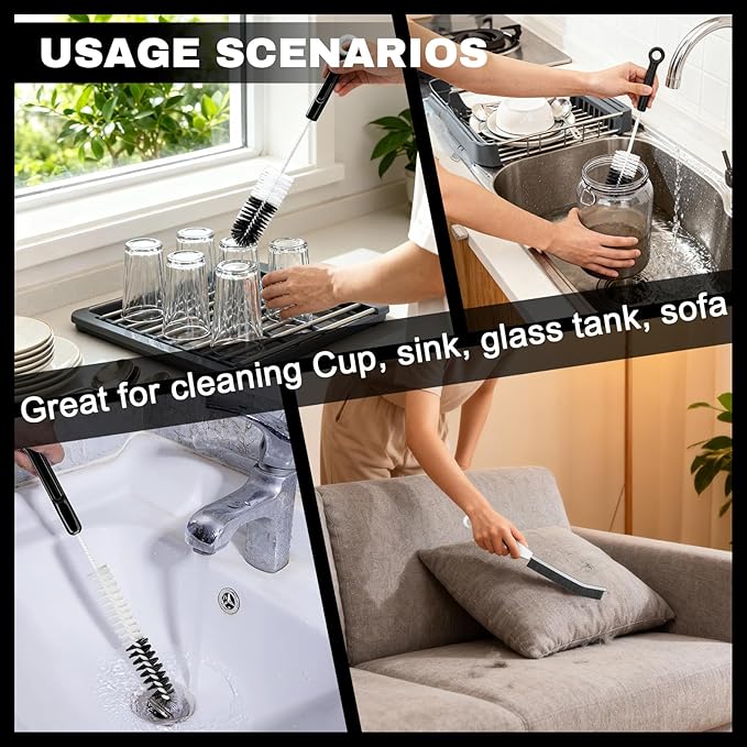 4 Pack Bottle Cleaning Brush Set - Image 7
