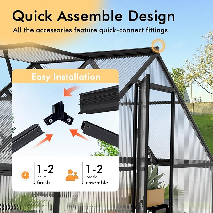 6×4FT Small Greenhouse, Mini Greenhouse - Image 7