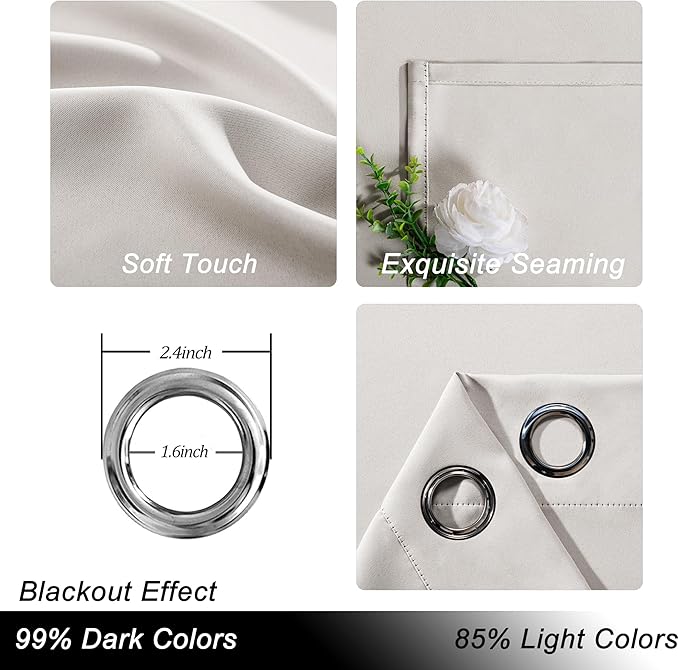 Hiasan Sliding Glass Door Blackout Curtains - Image 2