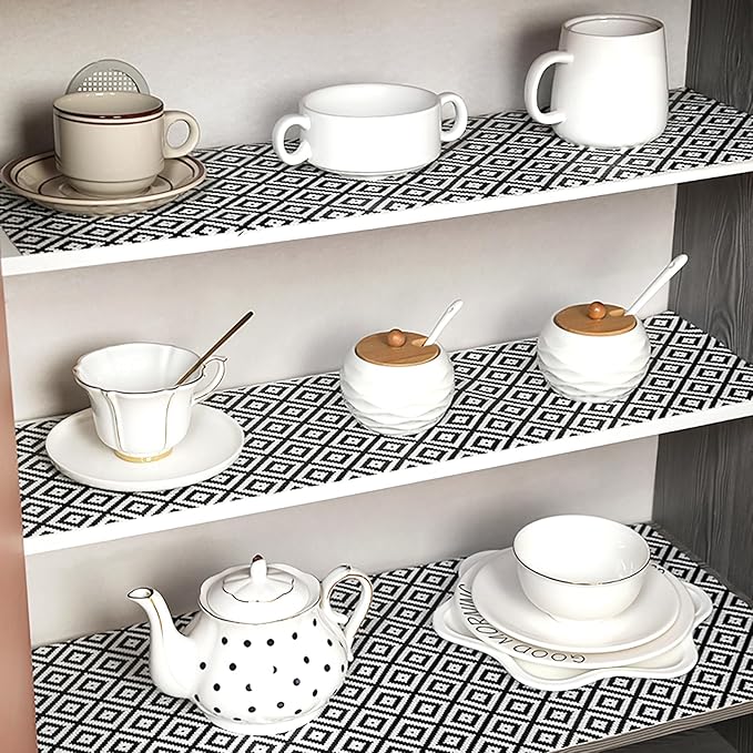 Drawer Shelf Liner Non Adhesive, Slip Resistant Easy to Clean Protect Kitchen - Image 9