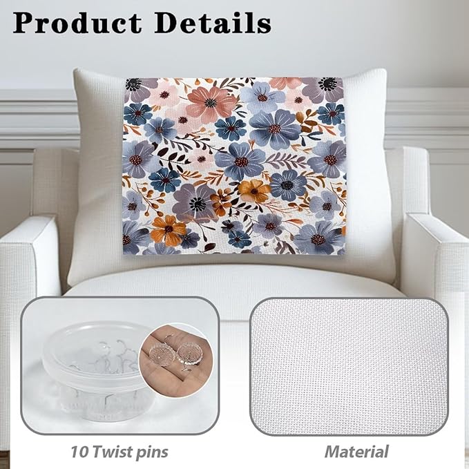 Flower Headrest Covers for Recliner Sofa Stain Resistant Couch Protector - Image 5