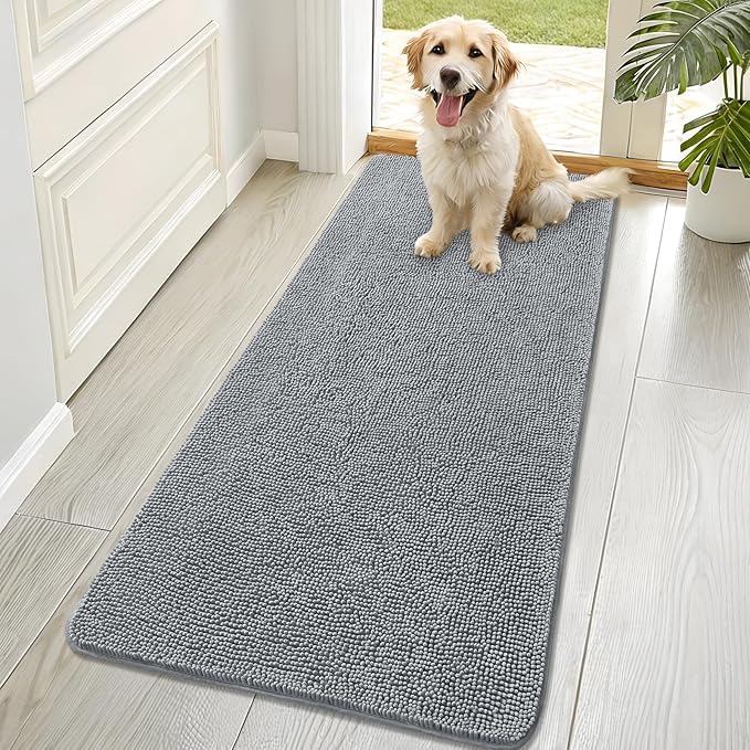 OLANLY Dog Door Mat for Muddy Paws 70x32, Absorbs Moisture and Dirt, Absorbent by OLANLY
