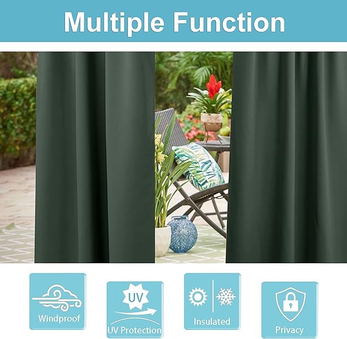 RYB HOME Waterproof Outdoor Curtains - Image 5
