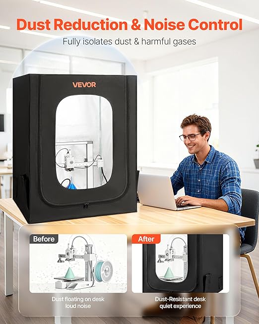 VEVOR 3D Printer Enclosure, Dustproof Waterproof Large Oxford Cloth 3D Printer - Image 5