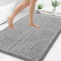Smiry Luxury Chenille Bathroom Rugs 48x32, Extra Soft and Absorbent Shaggy Bath by Smiry