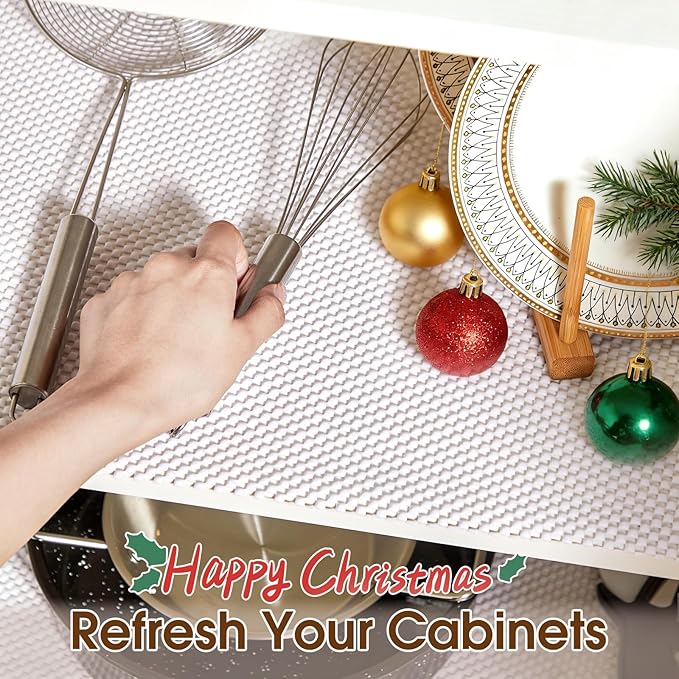 Shelf Liner for Kitchen Cabinet, Drawer Liners Non Slip Non Adhesive Thick Mat - Image 3