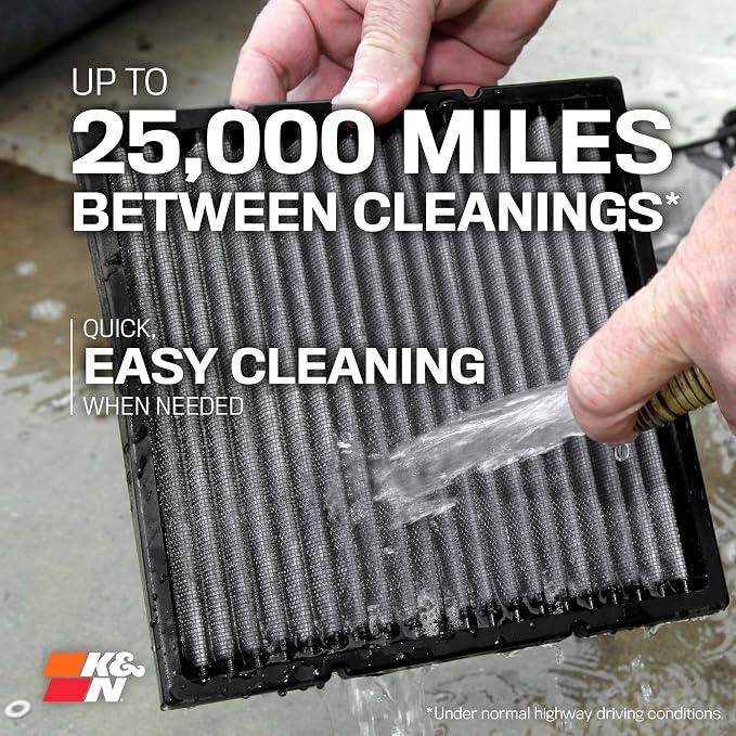 K&N LIFETIME Cabin Air Filter: Premium, Clean Air - Image 5