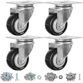 Finnhomy Swivel Casters Wheels Set of 4 Heavy Duty Plate Casters 2 Inch Premium by Finnhomy