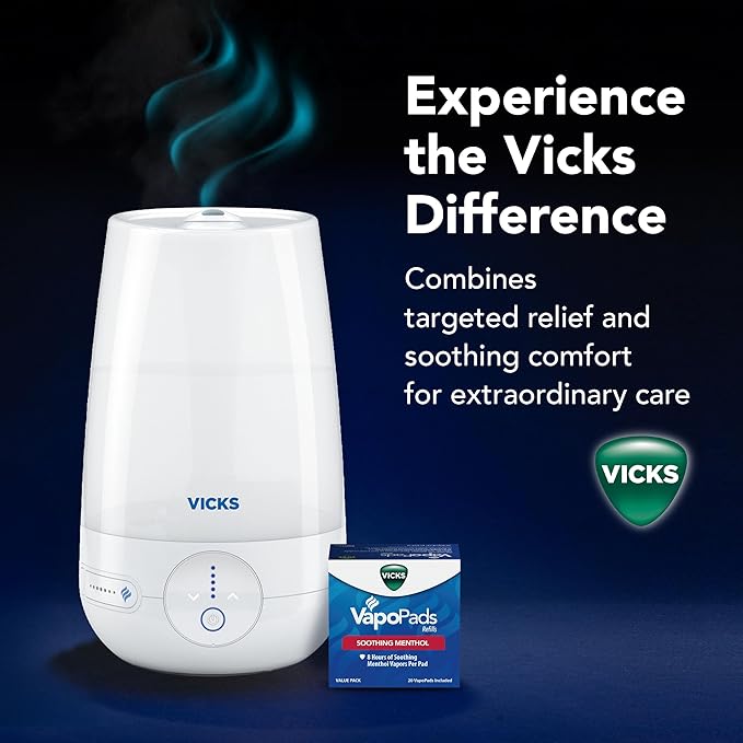 Vicks FilterFree Plus Cool Mist Plus Humidifier, Medium Room –Filter-Free Cool - Image 9