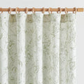 jinchan Floral Curtains 108 Inch Length Sage Green Flower Linen Farmhouse by JINCHAN