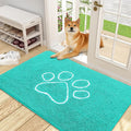 OLANLY Dog Door Mat for Muddy Paws 48x30, Paw Print Design, Absorbs Moisture by OLANLY