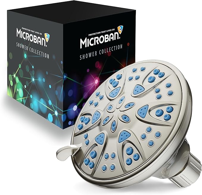 AquaDance Antimicrobial – Anti-Clog High-Pressure 6-Setting Head - Image 2