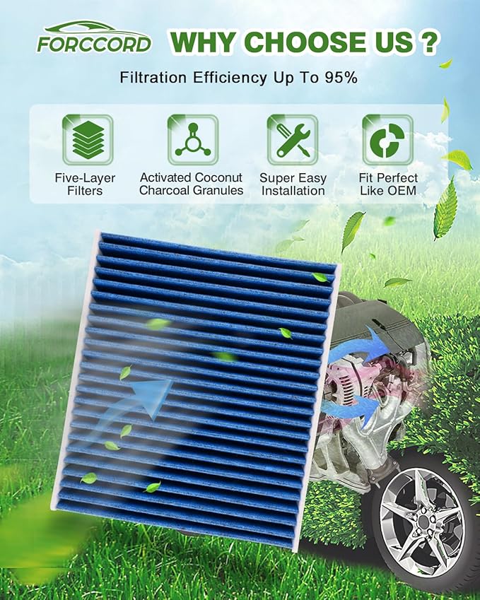 Cabin & Engine Air Filter Fit for Chevrolet Silverado 1500 2019-2026, Chevy - Image 2
