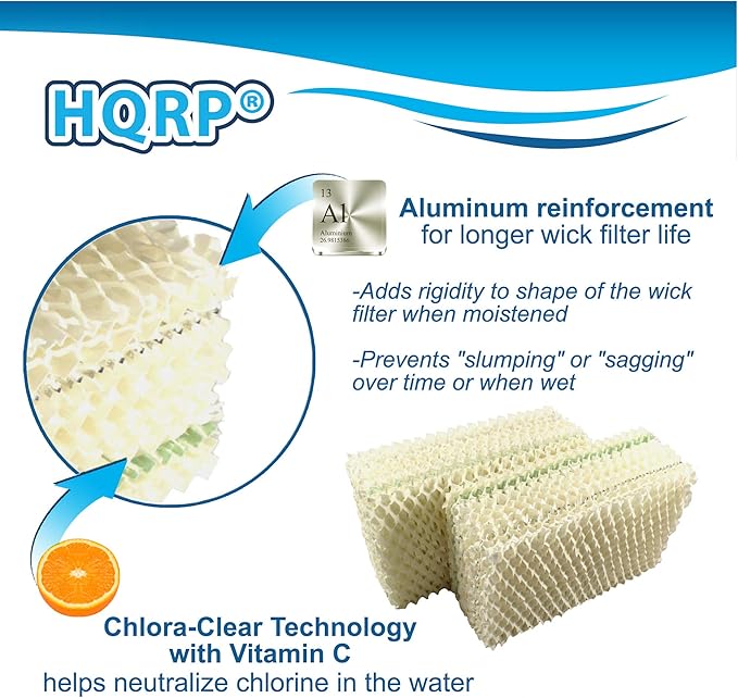 HQRP 2-Pack Wick Filter Compatible - Image 4