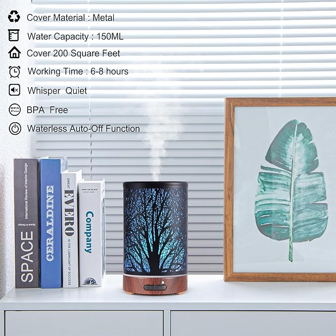 Essential Oils Diffuser for Home, 150ML Aromatherapy Diffuser, Birthday Gifts - Image 3