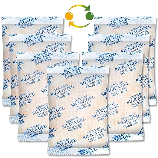 LotFancy Silica Gel Packets, 100 Gram 7 Packs Rechargeable Desiccant - Image 9