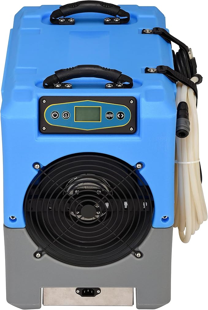 BlueDri 150PPD Low Grain Refrigerant Compact Portable Commercial Dehumidifier - Image 5