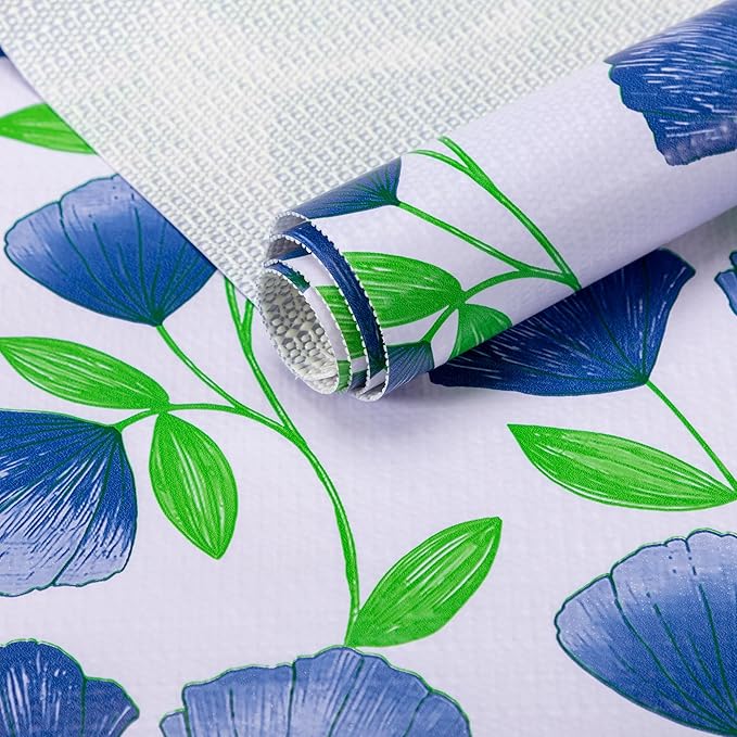 2 Rolls 18" W x 192" L Floral Drawer and Shelf Liner by DwellAid