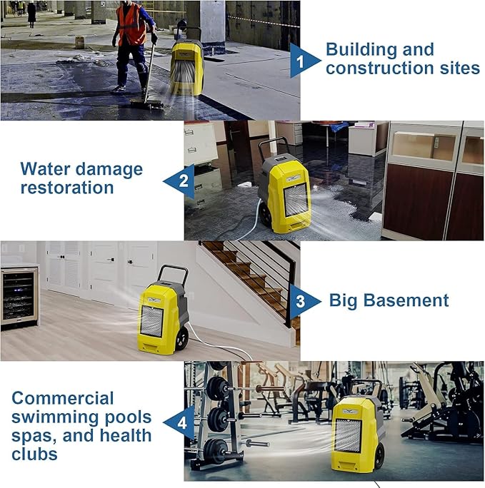 ALORAIR Storm Pro Commercial Dehumidifier 180 PPD, LGR Portable Dehumidifier - Image 5