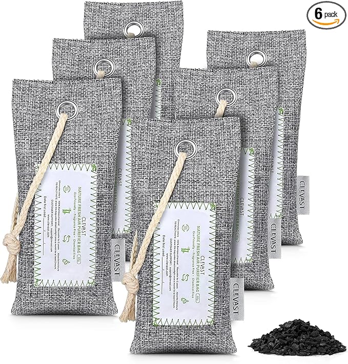 CLEVAST Activated Bamboo Charcoal Odor Absorber by CLEVAST