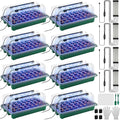 8 Pack Starter Tray with Light, 320 Cells Sprouting Kit Seedling Tray with by Unknown