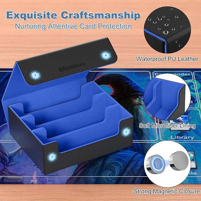 Mlikero Card Deck Case, 1800+ Trading Card Storage Box - Image 4