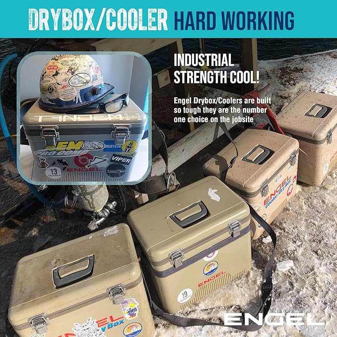 Engel 19qt Leak-Proof, Air Tight, Drybox Cooler and Small Hard Shell Lunchbox - Image 7