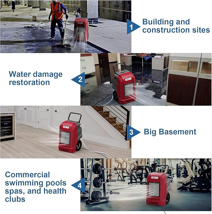 ALORAIR 190 Pints LGR Commercial Dehumidifier - Image 7