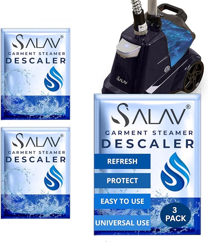 SALAV Garment Steamer Descaling Solution Decalcifier Packets by SALAV