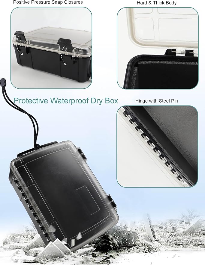 Avlcoaky Waterproof Box Dry Box Waterproof Containers Watertight Storage Box - Image 6