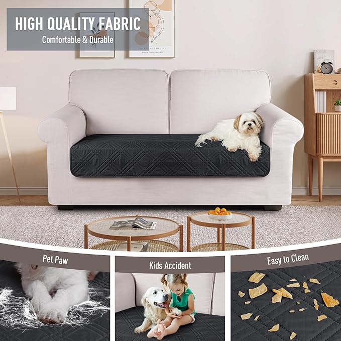 TAOCOCO 100% Waterproof Sofa Cushion Cover Reversible Couch Seat Cover - Image 4