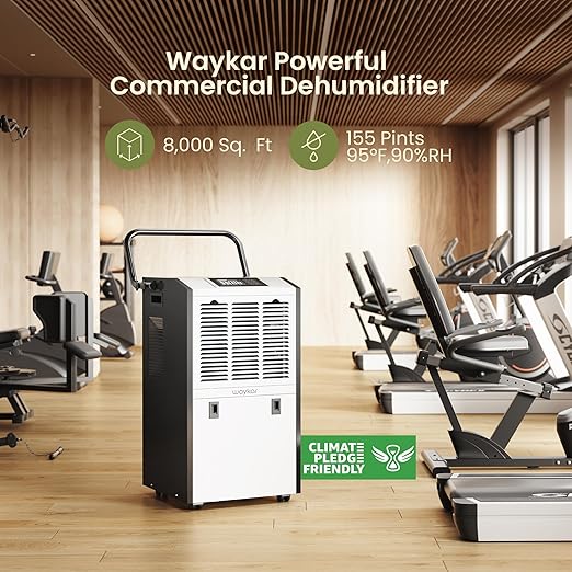 Waykar 155 Pints Large Commercial Dehumidifier - Image 4