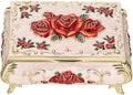 Hipiwe Vintage Metal Jewelry Box Small Treasure Chest Case Trinket Organizer by Hipiwe