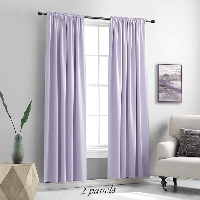 DONREN 108 inch Extra Length Curtains - Image 2