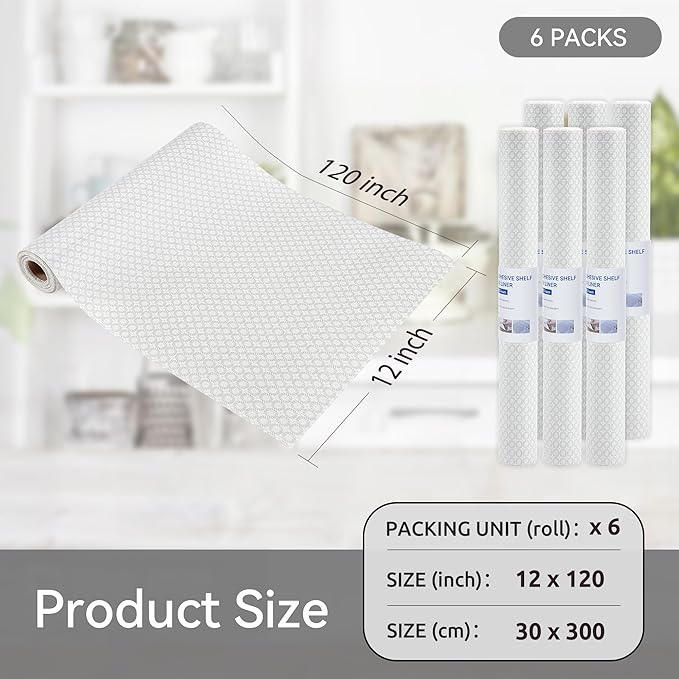 FIFTY FEET 12"x120" Non-Adhesive Shelf Liner - Image 5