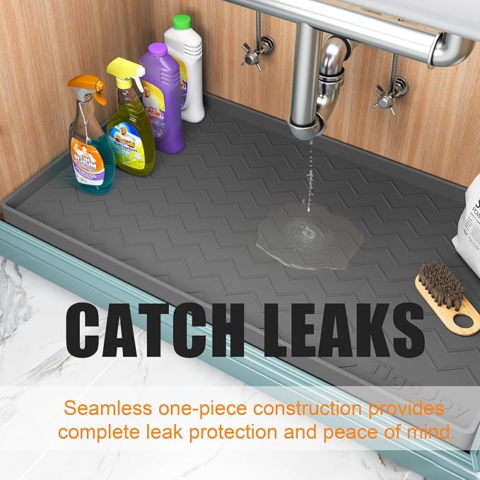 TigeJoy 28" x 19" Under Sink Mats - Image 4