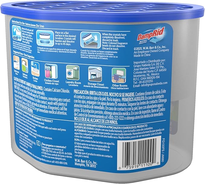 DampRid Fresh Scent Disposable Moisture Absorber, 10.5 oz., 3 Pack – Attracts & - Image 4