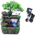 11.81" Tabletop Rockery Fountain Indoor Waterfall Bonsai Desktop Mini Rockery by kunghei