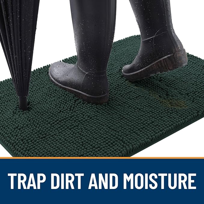 OLANLY Dog Door Mat for Muddy Paws 47x32, Absorbs Moisture and Dirt, Absorbent - Image 2
