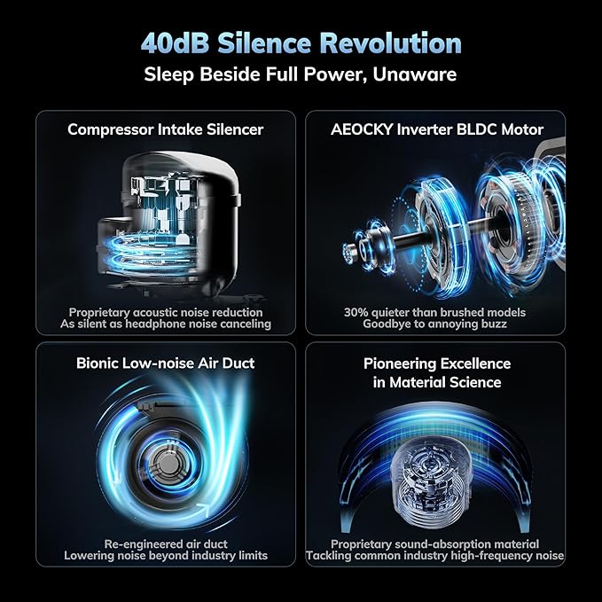 3500 Sq.Ft Basement Dehumidifier, AEOCKY Max 50 Pint/D Drain Hose Dehumidifier - Image 5